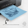 blue ship nautical printable