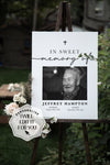 in sweet memory of personalised funeral yard sign