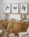 set of 3 living room family wall decor