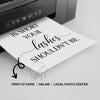 lashes printable sign