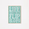 life is better in flip flops wall art