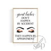 salon appointment sign