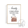 rose gold makeup beauty room sign