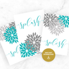 teal and grey bathroom printables