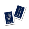 Navy Blue Kitchen Art Set of 2 Prints