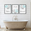 relax soak unwind butterfly bathroom decor