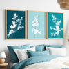 teal bedroom prints