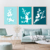 teal living room prints