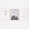 dream big little one nursery print set