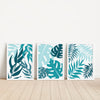 teal leaf printable art