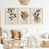 Beige and Black Abstract Boho Wall Art