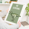 9pc Green Dinosaur Gallery Wall Art Printables