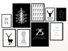  mix and match black and white christmas decor