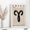 Printable Boho Aries Zodiac Wall Art