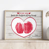 Valentine's Day Bum Print Keepsake Gift