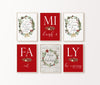 Red Family Christmas Printable Art