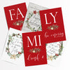 Red Family Christmas Printable Art