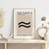 Printable Aquarius Zodiac Print