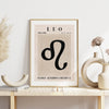 Printable Leo Zodiac Wall Art