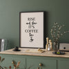 Rise and Shine Coffee Sign Print