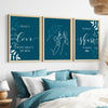 printable teal bedroom signs