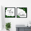 Green Agate Bathroom Wall Art Set